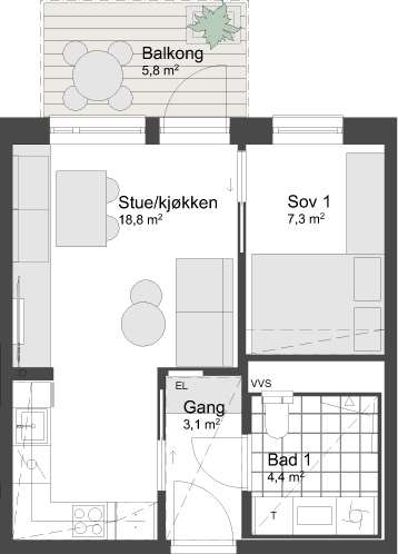 Plantegning 1